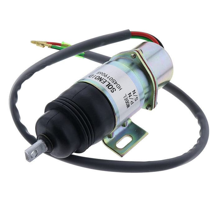 DURAFORCE New Stop solenoid MV2-17A 1-81910-0520 24V for Aichi Lift with Isuzu Engine