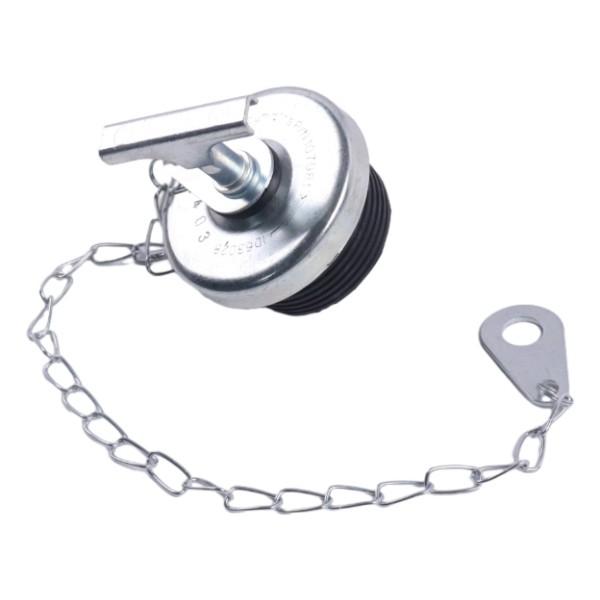 DURAFORCE 2" Oil Filter Cap w/Chain 107981 for CASE D-429 Komatsu MX09 Doosan MEGA 500-V