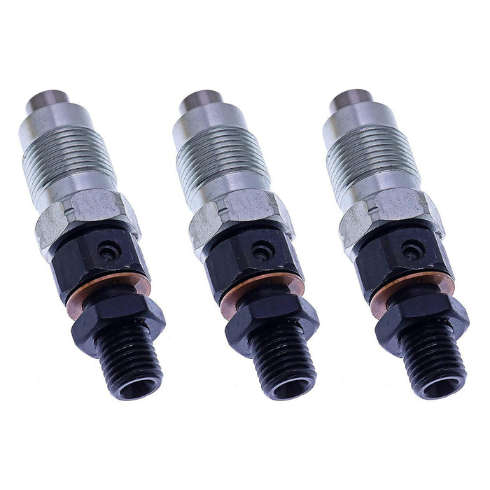 DURAFORCE New 3x Fuel Injectors for Kubota D722 Engine H1600-53000 16001-53002 16001-53000
