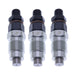DURAFORCE 3x Fuel Injectors for Kubota ZD1011 ZD1021 ZD221 ZD321 ZD323 K-008 K008-3 KX41-3
