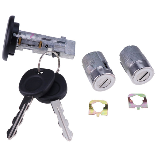 DURAFORCE Ignition Switch Door Lock Cylinder 706797 706592 for 2002 Silverado Chevy GMC