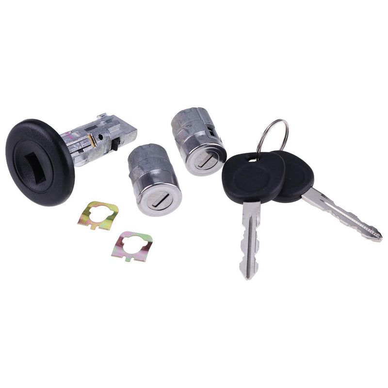 DURAFORCE Ignition Switch Door Lock Cylinder 706797 706592 for 2002 Silverado Chevy GMC