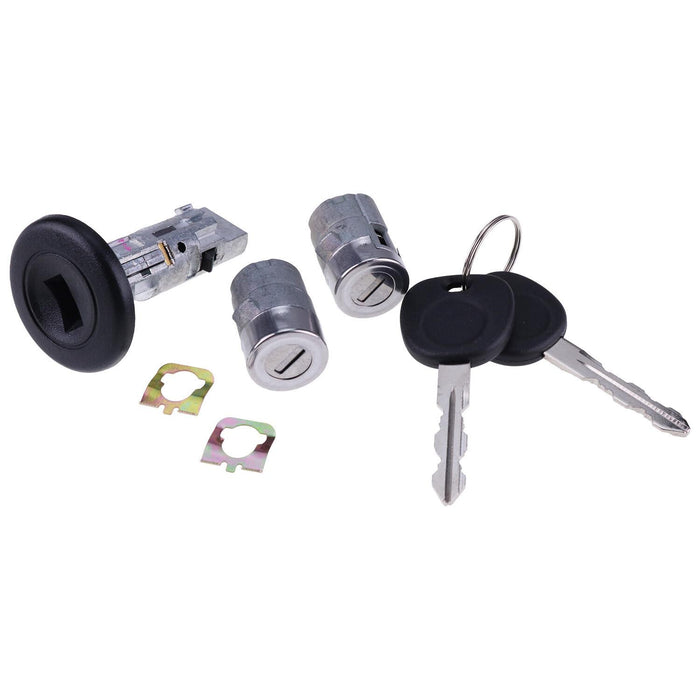 DURAFORCE Ignition Switch Door Lock Cylinder 706797 706592 for 2002 Silverado Chevy GMC