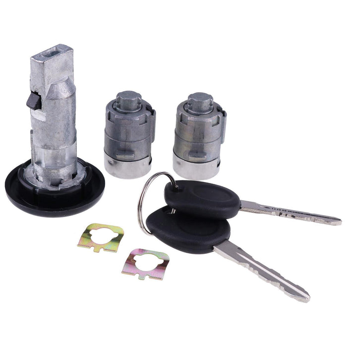 DURAFORCE Ignition Switch Door Lock Cylinder 706797 706592 for 2002 Silverado Chevy GMC