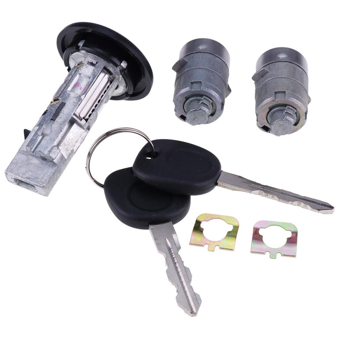 DURAFORCE Ignition Switch Door Lock Cylinder 706797 706592 for 2002 Silverado Chevy GMC
