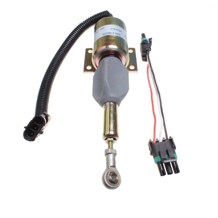 DURAFORCE New 24V Fuel Shutoff Solenoid for John Deere Loaders 624H 670C 670CH 672CH