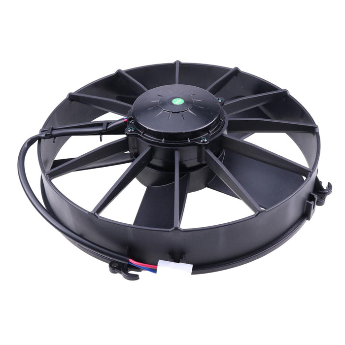 DURAFORCE New Puller Radiator Cooling Fan 30102038 for Spal 1640 CFM Paddle Blades 12In