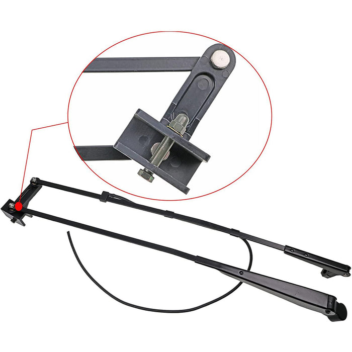 DURAFORCE Windshield Wiper Arm & Blade Kit 7251263 7251264 For Bobcat S740 S750 S770 S850