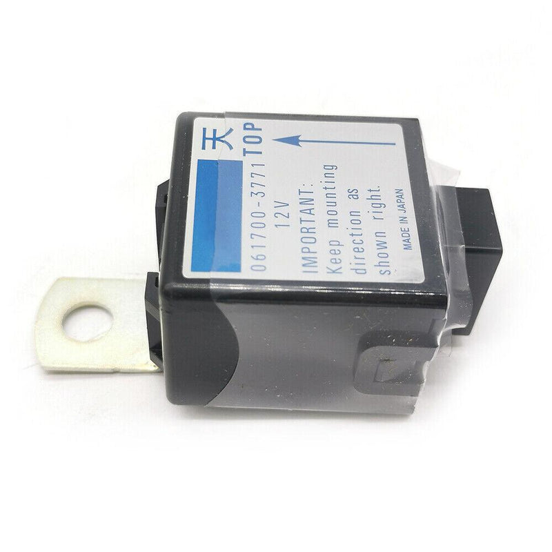 DURAFORCE Time Delay Relay Solenoid 061700-3770 for Denso Kubota Engine Stop Relay 12V