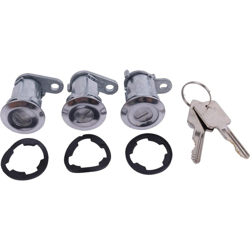 DURAFORCE NewDoor Lock Cylinder & Keys 8122874K3 For Jeep CJ Wrangler YJ Cherokee XJ 84-90