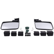 DURAFORCE No Drilling Side Rear View Mirrors For EZGO Yamaha Club Car Golf Cart