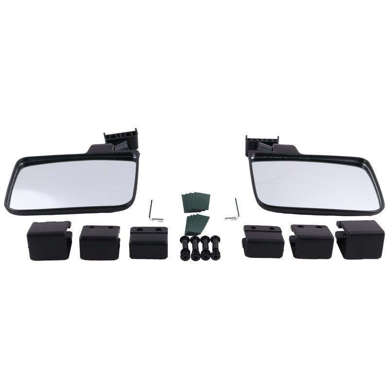 DURAFORCE No Drilling Side Rear View Mirrors For EZGO Yamaha Club Car Golf Cart