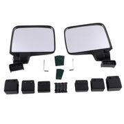 DURAFORCE No Drilling Side Rear View Mirrors For EZGO Yamaha Club Car Golf Cart
