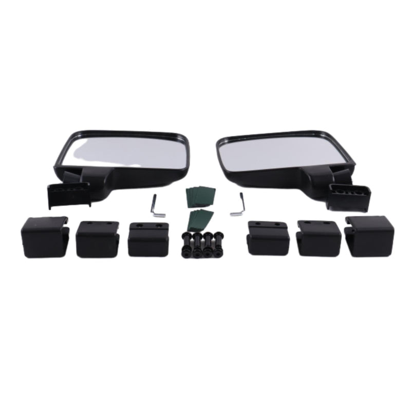 DURAFORCE No Drilling Side Rear View Mirrors For EZGO Yamaha Club Car Golf Cart