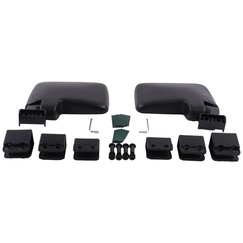 DURAFORCE No Drilling Side Rear View Mirrors For EZGO Yamaha Club Car Golf Cart