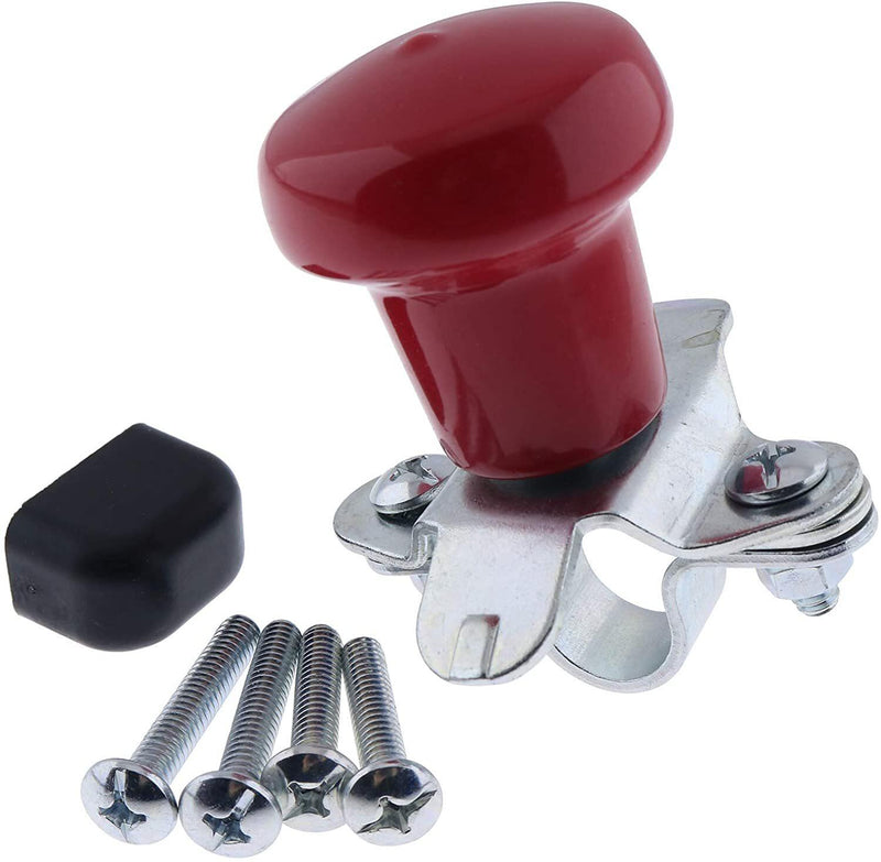 DURAFORCE Red Steering Wheel Spinner Knob WSV122R For John Deere Case Ford Tractor