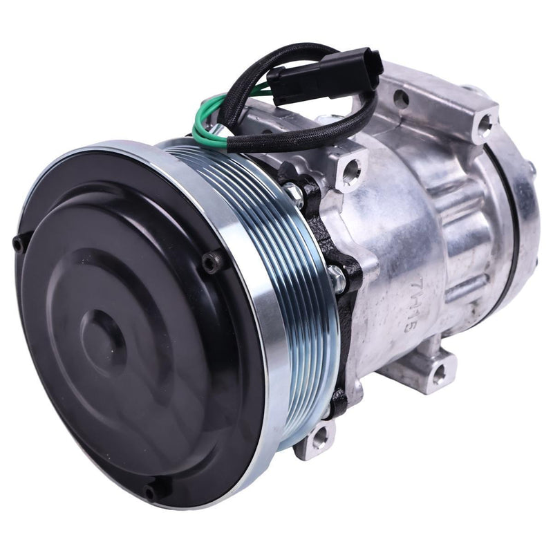 DURAFORCE SD7H15 24V A/C Compressor 338-9100 for Caterpillar C32 3516B 990K 992K 993K 994K