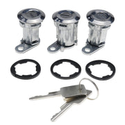 DURAFORCE Set Of 3 Door Lock Cylinders With Keys 8122874K3 For Jeep Wrangler YJ