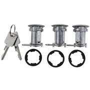 DURAFORCE Set Of 3 Door Lock Cylinders With Keys 8122874K3 For Jeep Wrangler YJ