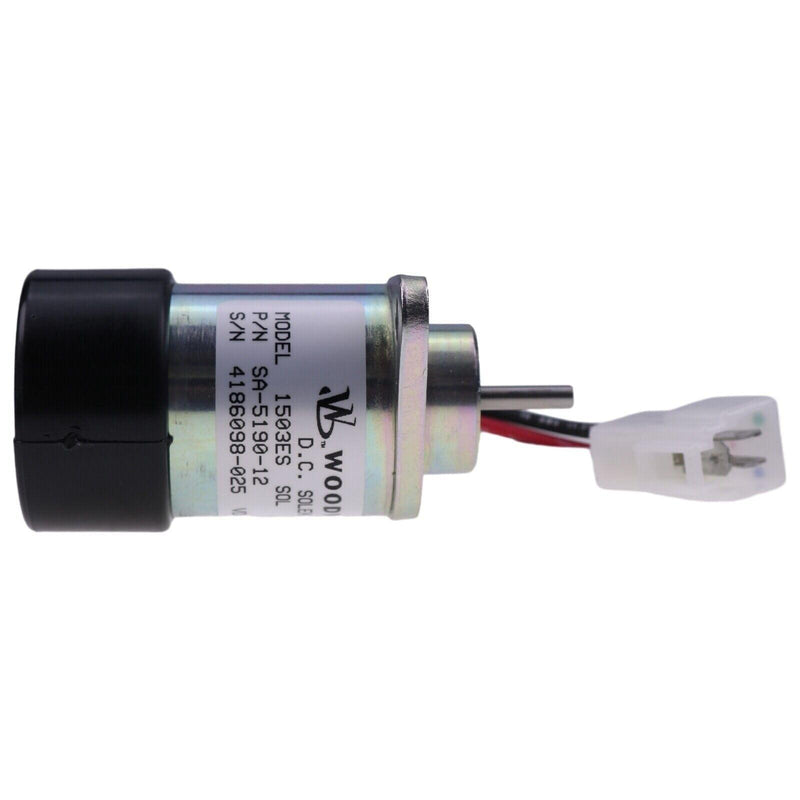 DURAFORCE Stop Solenoid 6281-910-011-00 for Iseki EE3CD E3CF E3CG E3CC SF370 SZ330 SF310