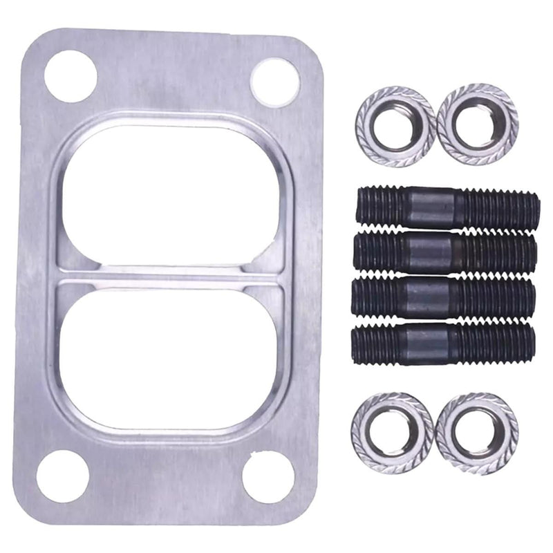 DURAFORCE Turbo Mounting Studs Nuts w/Gasket 3818823 For Cummins 4B3.9 6B5.9 6C8.3 B3.3