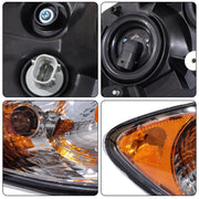 DURAFORCE For 2008-2016 International ProStar L&R Headlights Pairs Black Housing Projector
