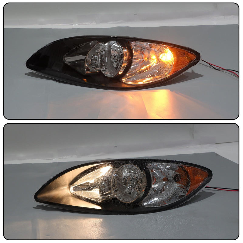 DURAFORCE For 2008-2016 International ProStar L&R Headlights Pairs Black Housing Projector