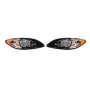 DURAFORCE For 2008-2016 International ProStar L&R Headlights Pairs Black Housing Projector
