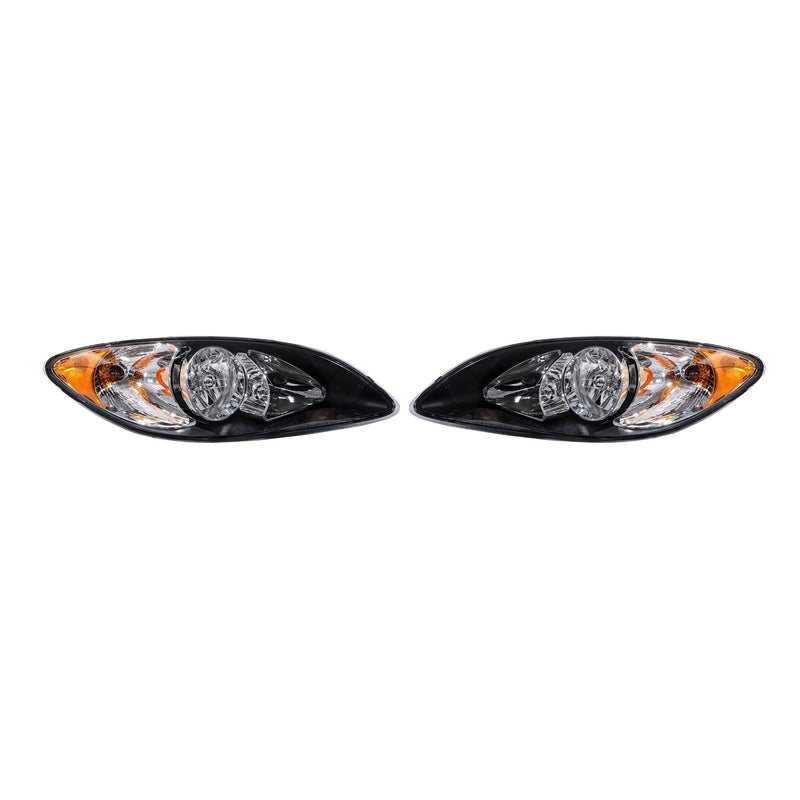 DURAFORCE For 2008-2016 International ProStar L&R Headlights Pairs Black Housing Projector