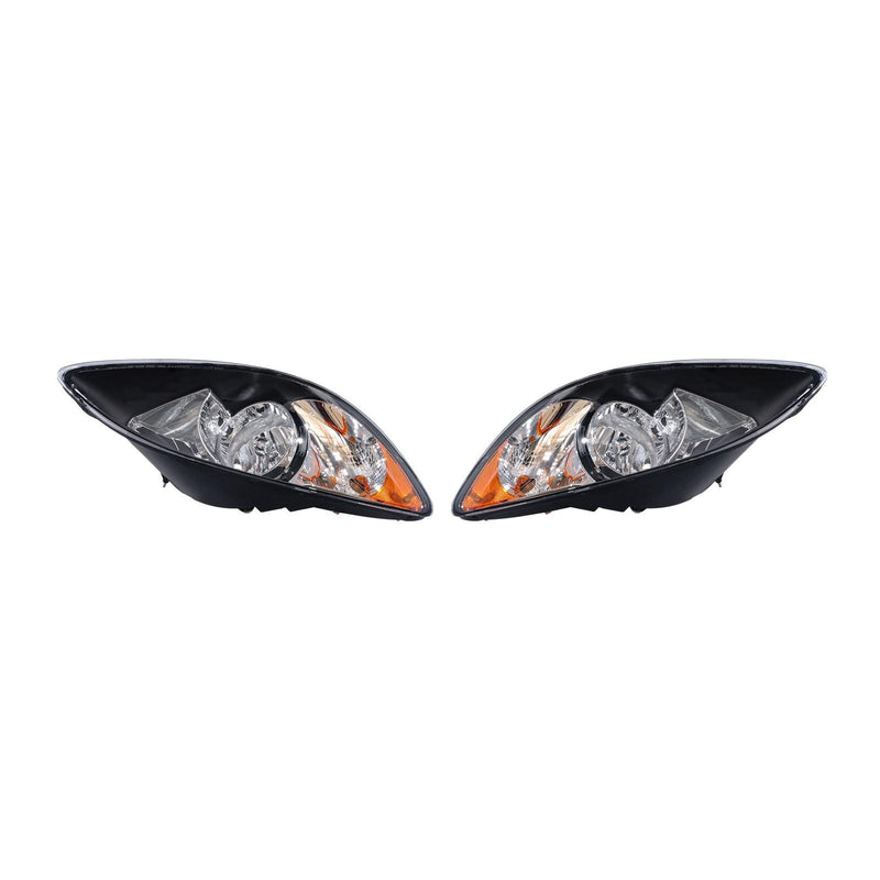 DURAFORCE For 2008-2016 International ProStar L&R Headlights Pairs Black Housing Projector