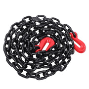 DURAFORCE 4Pack 3/8In × 10FT Tow Chain 7100Lbs G80 Steel Transport Binder Chain Grab Hooks