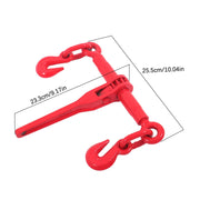 DURAFORCE 2Pcs Load Binders Ratchet Chain Binder 1/4"-5/16" W/ Chain 1/4In×12FT 2200Lb G80