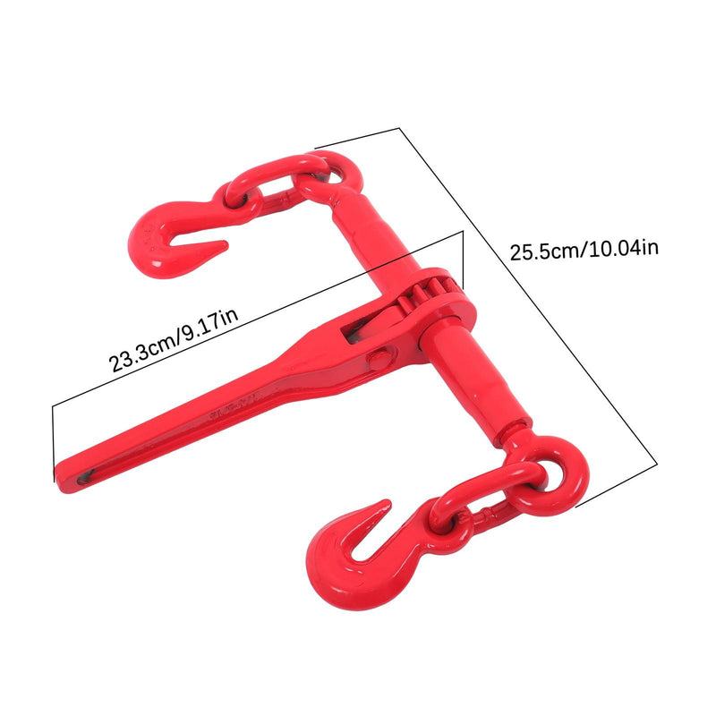 DURAFORCE 2Pcs Load Binders Ratchet Chain Binder 1/4"-5/16" W/ Chain 1/4In×12FT 2200Lb G80