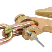 DURAFORCE 2Pcs Load Binders Ratchet Chain Binder 1/4"-5/16" W/ Chain 1/4In×12FT 2200Lb G80