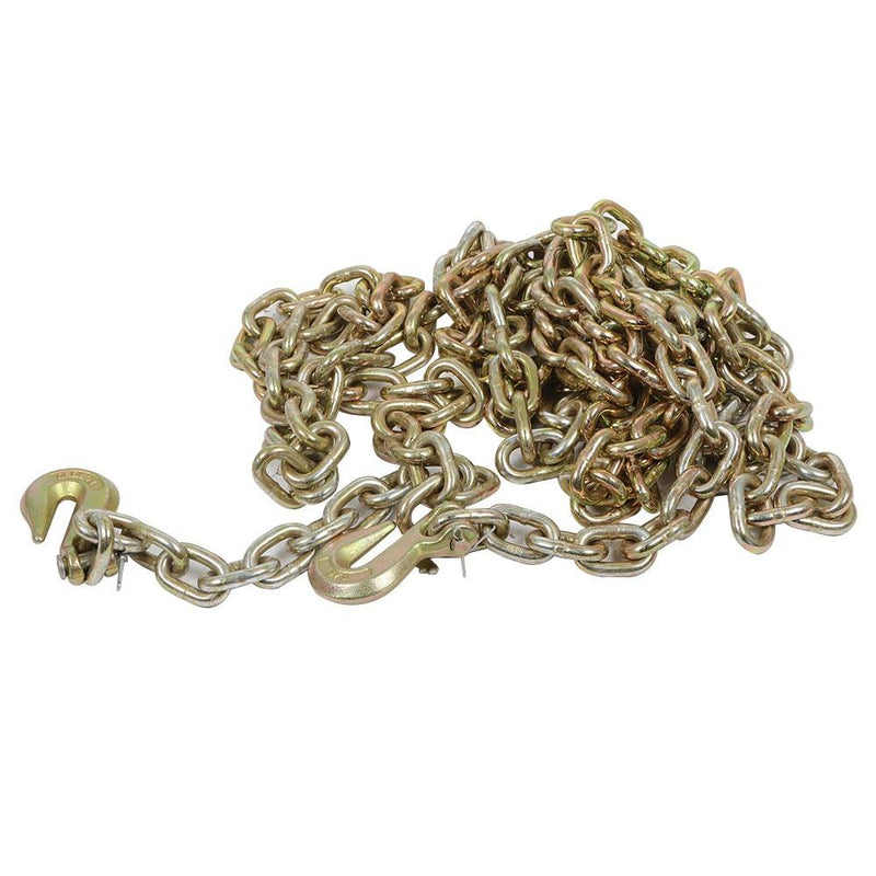 DURAFORCE 3/8"×20' Tow Chain Tie Down Binder Chain Flatbed Truck Trailer Safety G70 2 Pcs