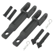 DURAFORCE 2PC Single Tow Hook A20-6014 W/ Pull Pin & Frame Pin For Peterbilt/Kenworth 10KG