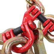 DURAFORCE 2PC 5400Lb G80 J Hook Chains 5/16In×6FT Tow Chain W/ 5/16' RTJ Hook Grapple Hook