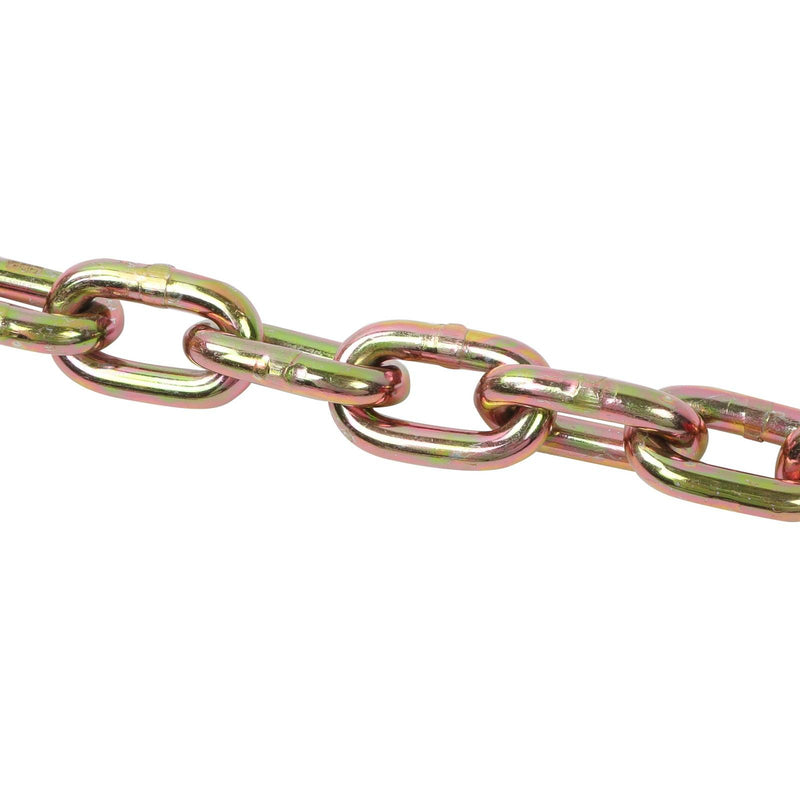 DURAFORCE 2PC 5400Lb G80 J Hook Chains 5/16In×6FT Tow Chain W/ 5/16' RTJ Hook Grapple Hook