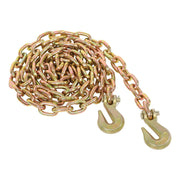 DURAFORCE 2 Pack 3/8In×10FT Binder Transport Chain Grab Hooks Tow Chain G70 Steel 7100Lbs