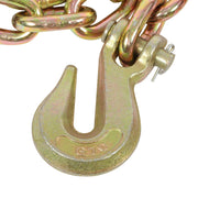 DURAFORCE 2 Pack 3/8In×10FT Binder Transport Chain Grab Hooks Tow Chain G70 Steel 7100Lbs