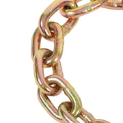 DURAFORCE 2 Pack 3/8In×10FT Binder Transport Chain Grab Hooks Tow Chain G70 Steel 7100Lbs