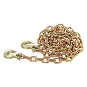 DURAFORCE 2 Pack 3/8In×10FT Binder Transport Chain Grab Hooks Tow Chain G70 Steel 7100Lbs