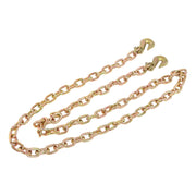 DURAFORCE 2 Pack 3/8In×10FT Binder Transport Chain Grab Hooks Tow Chain G70 Steel 7100Lbs