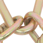 DURAFORCE 3/8In × 2FT 7100Lbs V-Bridle Tow Chain G80 With 15In J-Hooks 3/8In Grapple Hooks