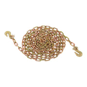 DURAFORCE 1/4In×20FT Transport Binder Chain 3150Lbs With Grab Hooks Tow Chain G70 Steel