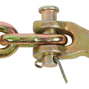 DURAFORCE 1/4In×20FT Transport Binder Chain 3150Lbs With Grab Hooks Tow Chain G70 Steel