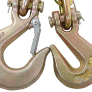 DURAFORCE 3/8In×8FT 6600Lb G70 Transport Chains Binder Chain Tow Chain W/ Grab Sling Hooks