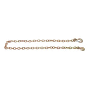 DURAFORCE 3/8In×8FT 6600Lb G70 Transport Chains Binder Chain Tow Chain W/ Grab Sling Hooks