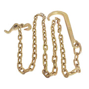 DURAFORCE 5/16 × 8 FT Grade 70 J Hook Mini R Hook Recovery Wrecker Tow Chain 15"