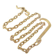 DURAFORCE 5/16 × 8 FT Grade 70 J Hook Mini R Hook Recovery Wrecker Tow Chain 15"